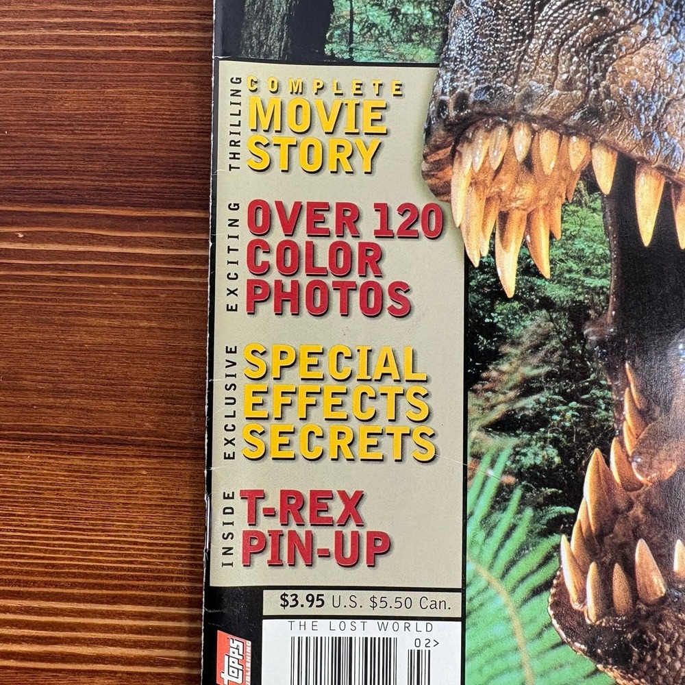 1997 The Lost World Jurassic Park Official Souvenir Magazine T-Rex Cover Topps‎ - Picture 2 of 8